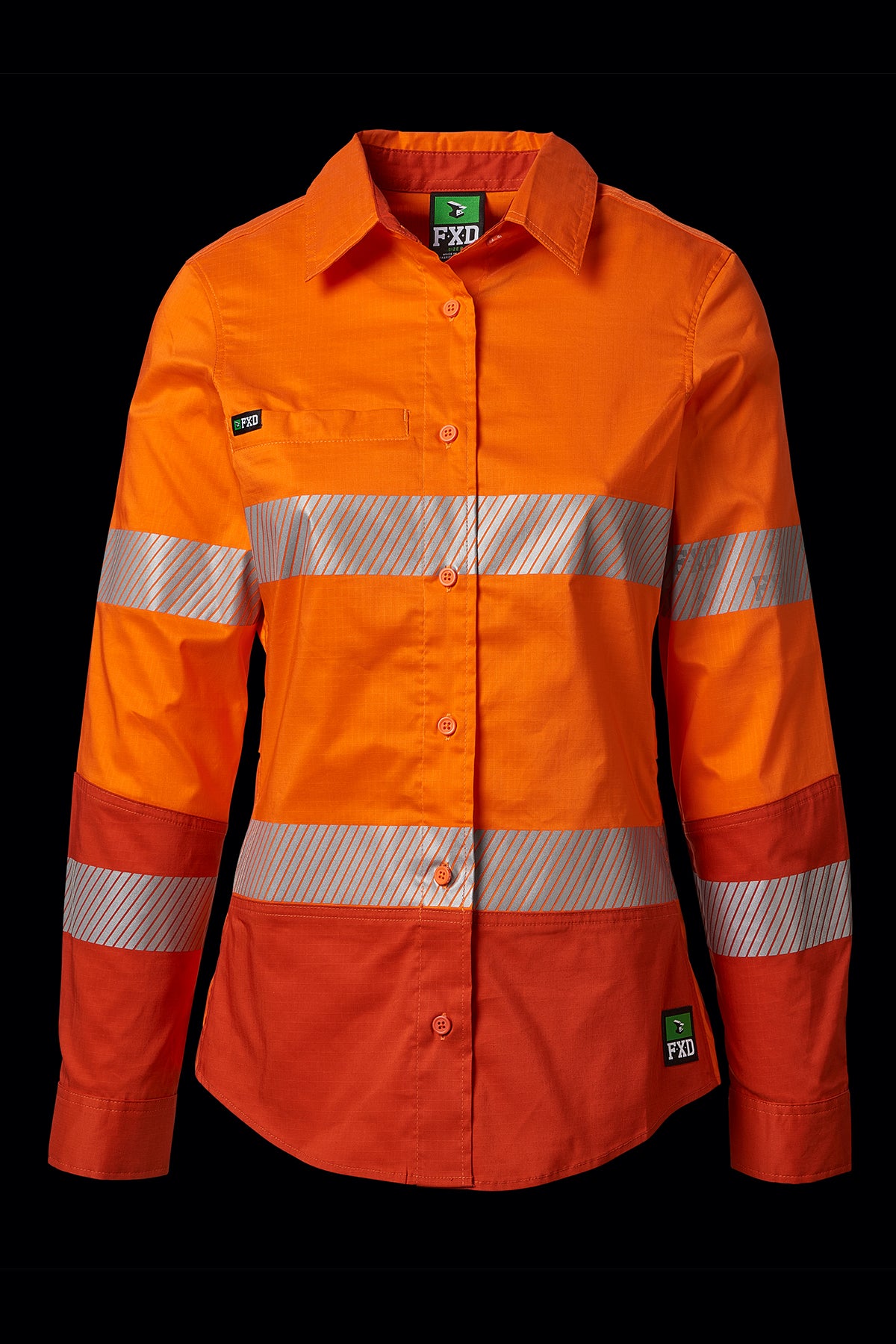 FXDWOMENSLSH-2WTHIVISWORKSHIRTORANGE-blackbackground_front.jpg